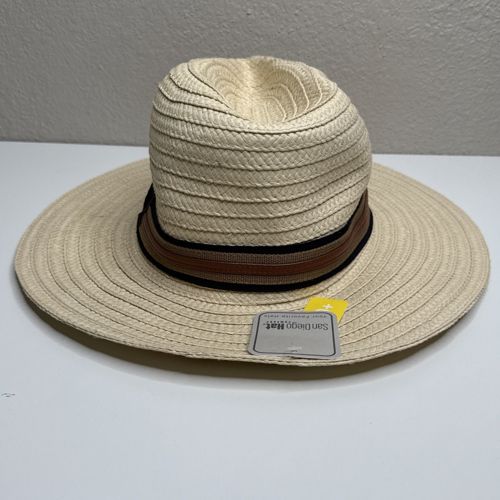 San Diego Hat Company Fedora One Size Brown Nwt New Straw Sun Upf 50+ — image 6 of 8